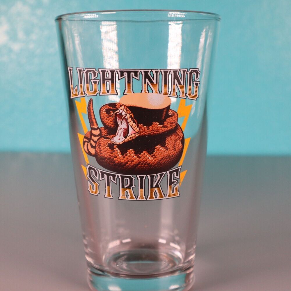 Rockyard Brewery Castle Rock CO - Lightening Strike Pint Glass 16 ounce